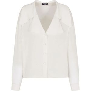 Emporio Armani, Dames, Truien, Wit, Maat: S