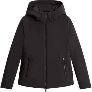 Woolrich, Dames, Jassen, Zwart, Maat: S Wol,