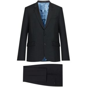 Paul Smith, Heren, Pakken, Zwart, Maat: M Wol,