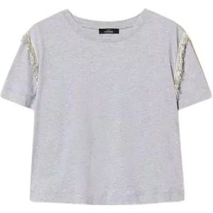 Twinset, Dames, Tops, Grijs, Maat: XS Katoen,