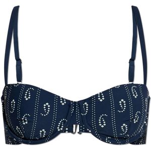 Tory Burch, Dames, Badkleding, Blauw, Maat: L