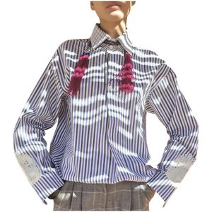 Claramonte, Dames, Blouses & Shirts, Veelkleurig, Maat: M