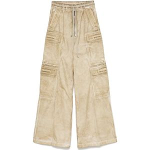 Rick Owens, Heren, Broeken, Beige, Maat: S Katoen,