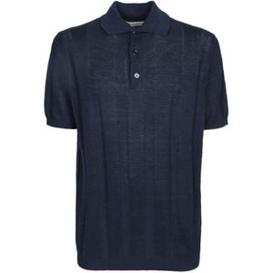 Brunello Cucinelli, Heren, Tops, Blauw, Maat: M Katoen,