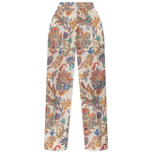 Etro, Dames, Broeken, Veelkleurig, Maat: M Zijde,