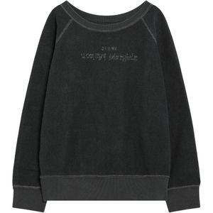 Maison Margiela, Heren, Sweatshirts & Hoodies, Zwart, Maat: S Katoen,