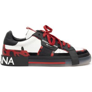 Dolce & Gabbana - Portofino Low Top - Leren Sneakers - Veelkleurig