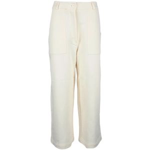 Love Moschino, Dames, Broeken, Wit, Maat: M Katoen,