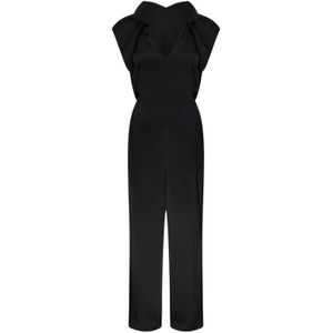 Victoria Beckham, Dames, Jumpsuits & Playsuits, Zwart, Maat: S Viscose,