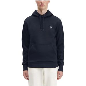 Fred Perry, Heren, Sweatshirts & Hoodies, Blauw, Maat: S Katoen,
