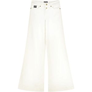 Versace Jeans Couture, Dames, Jeans, Wit, Maat: W28 Katoen,