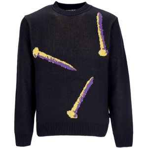 Iuter, Heren, Truien, Zwart, Maat: S Katoen,