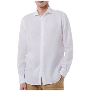 Xacus, Heren, Overhemden, Wit, Maat: XL Linnen,