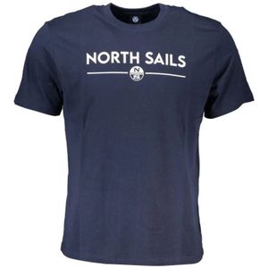 TShirt - Blue - T-shirt - Katoen - Korte Mouwen - Crew Neck