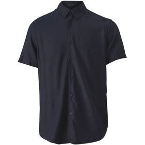 Guess, Heren, Tops, Blauw, Maat: S Viscose,