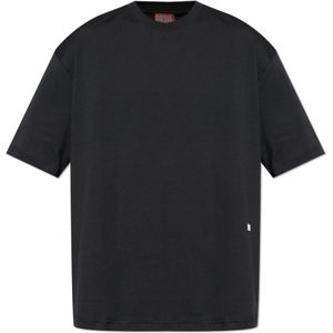 Diesel, Heren, Tops, Zwart, Maat: L Katoen,