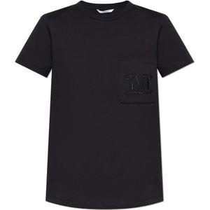 Max Mara, Dames, Tops, Zwart, Maat: S Katoen,