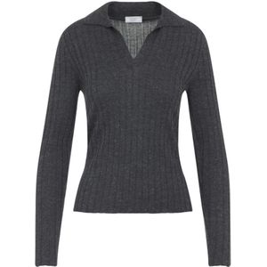 Peserico, Dames, Truien, Grijs, Maat: S Wol,