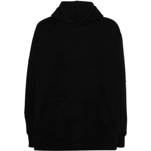 MM6 Maison Margiela, Heren, Sweatshirts & Hoodies, Zwart, Maat: S Katoen,
