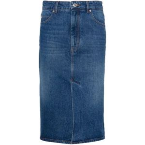 Ami Paris, Dames, Rokken, Blauw, Maat: W28 Denim,