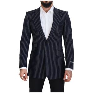 Dolce & Gabbana - Slim Fit Blazer - Blauw - Wol