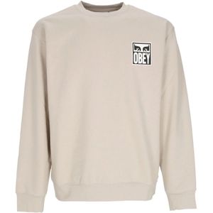 Obey, Heren, Sweatshirts & Hoodies, Grijs, Maat: XL Fleece,