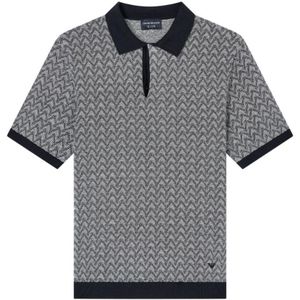 Emporio Armani, Heren, Tops, Blauw, Maat: S Katoen,