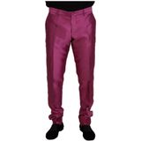 Dolce & Gabbana, Heren, Broeken, Roze, Maat: S Zijde,