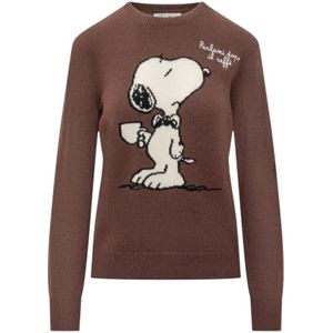 MC2 Saint Barth, Dames, Truien, Bruin, Maat: XS Wol,