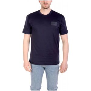 Emporio Armani Ea7, Heren, Tops, Blauw, Maat: L Jersey,