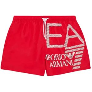 Emporio Armani Ea7, Heren, Badkleding, Rood, Maat: S
