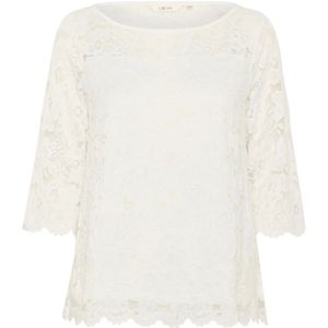 Cream, Dames, Blouses & Shirts, Wit, Maat: L