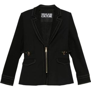 Versace Jeans Couture, Dames, Jassen, Zwart, Maat: XS