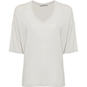 Le Tricot Perugia, Dames, Tops, Grijs, Maat: 3XL Zijde,