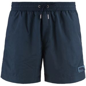 Maison Kitsuné, Heren, Badkleding, Blauw, Maat: M Nylon,