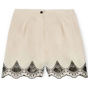 Motivi, Dames, Korte broeken, Wit, Maat: XS Katoen,
