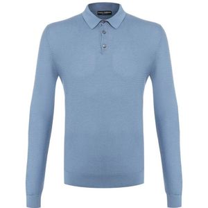 Dolce & Gabbana, Heren, Tops, Blauw, Maat: XS Zijde,