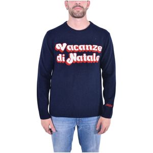 MC2 Saint Barth, Heren, Truien, Blauw, Maat: XL Wol,