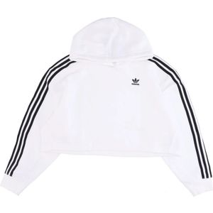Adidas, Dames, Sweatshirts & Hoodies, Wit, Maat: XL Katoen,