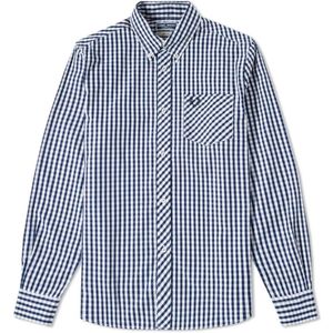 Fred Perry, Heren, Overhemden, Blauw, Maat: L Katoen,