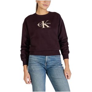 Calvin Klein Jeans Sweatshirt  crème / bruin / wit
