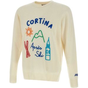 MC2 Saint Barth, Heren, Truien, Wit, Maat: 2XL Wol,