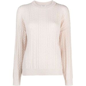 Peserico, Dames, Truien, Roze, Maat: 2XL Wol,