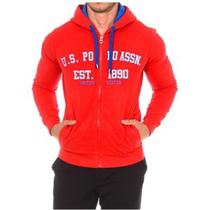 U.s. Polo Assn., Heren, Sweatshirts & Hoodies, Rood, Maat: M Katoen,
