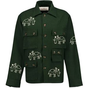 Baziszt, Heren, Jassen, Groen, Maat: L Katoen,