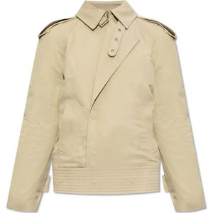 Burberry Jas met Epauletten , Beige , Dames , Maat: S