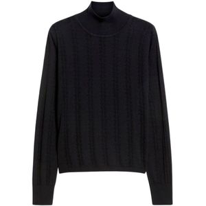 Max Mara Studio, Dames, Truien, Blauw, Maat: L Zijde,