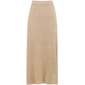 Akep, Dames, Rokken, Beige, Maat: M Zijde,