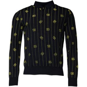 Dolce & Gabbana, Heren, Tops, Zwart, Maat: XL Wol,