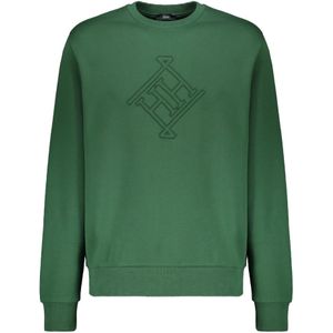 Herno, Heren, Sweatshirts & Hoodies, Groen, Maat: L Katoen,